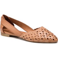 Baleriny PIAZZA - 830211 Braun 2. Pomarańczowe klasyczne baleriny damskie Piazza, bez wzorów, ze skóry, bez obcasa, na płaskiej podeszwie. Za 239,00 zł.