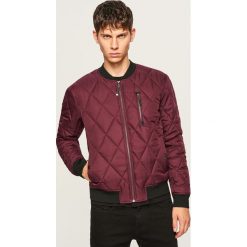 Pikowana kurtka bomber - Bordowy. Niebieskie kurtki męskie bomber marki Reserved. Za 119,99 zł.