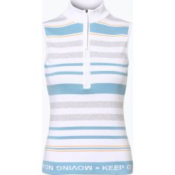Marc Cain Sports - Top damski, niebieski. Niebieskie topy sportowe damskie marki Marc Cain Sports. Za 649,95 zł.