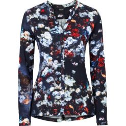Shirt z długim rękawem (3 szt.) bonprix niebieski + szary + turkusowy. Niebieskie bluzki damskie bonprix, w paski, z okrągłym kołnierzem, z długim rękawem, długie, bez kaptura. Za 68,97 zł.