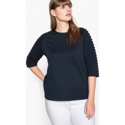 Bluza z krótkim rękawem. Szare bluzy damskie marki CASTALUNA, z elastanu, z krótkim rękawem, krótkie. Za 102,86 zł.
