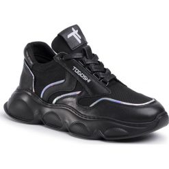 Sneakersy TOGOSHI - TG-04-04-000166 101. Czarne półbuty damskie Togoshi, bez wzorów, ze skóry, eleganckie, bez obcasa, bez zapięcia. W wyprzedaży za 249,00 zł.