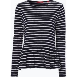 T-shirty damskie: s.Oliver Casual – Damska koszulka z długim rękawem, niebieski