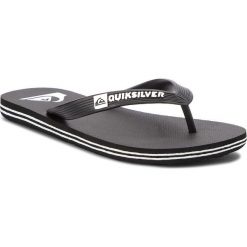 Japonki QUIKSILVER - AQBL100277 Xkkw. Czarne klapki damskie Quiksilver, bez wzorów, z tworzywa sztucznego, bez obcasa. W wyprzedaży za 55,00 zł.