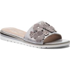 Chodaki damskie: Klapki ANN MEX - 8029 11SRD Jasne Srebro