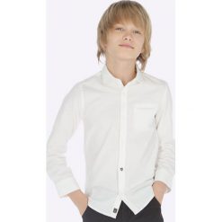 Mayoral - Koszula dziecięca 128-172 cm. Fioletowe koszule chłopięce Mayoral, z bawełny, eleganckie, długie. W wyprzedaży za 89,90 zł.