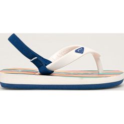 Roxy - Sandały dziecięce. Sandały dziewczęce Roxy, z gumy, z okrągłym noskiem, bez zapięcia. W wyprzedaży za 59,90 zł.