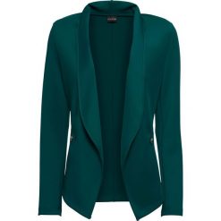 Żakiet shirtowy bonprix głęboki zielony. Zielone marynarki i żakiety damskie bonprix. Za 124,99 zł.