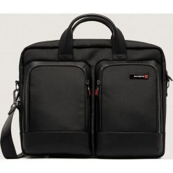 Samsonite - Torba. Czarne torby męskie skórzane Samsonite, w paski, z poliesteru, na ramię, małe. Za 679,90 zł.