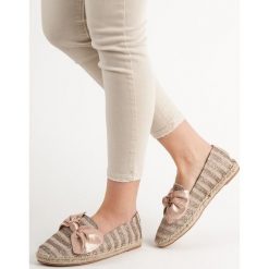 Espadryle z brokatem vices. Espadryle damskie vices, bez wzorów, bez obcasa. W wyprzedaży za 99,90 zł.
