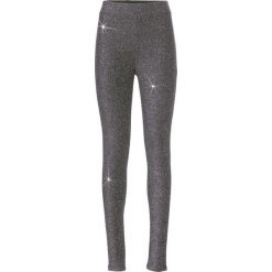 Legginsy z lureksową nitką bonprix srebrny. Szare spodnie damskie bonprix, bez wzorów. Za 74,99 zł.