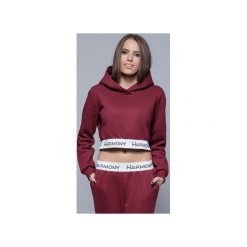 Bluzy damskie: Krótka bluza H001 bordo