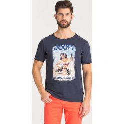 T-SHIRT ARTHUR Joop! Jeans. Niebieskie t-shirty męskie JOOP! Jeans, s, z nadrukiem, z bawełny, z okrągłym kołnierzem. Za 160,30 zł.