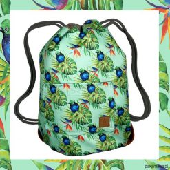Plecaki męskie: BLUE BIRDS & GREEN dwustronny plecak SACK IT!
