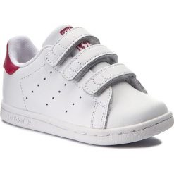 Buty adidas - Stan Smith Cf I BZ0523 Ftwwht/Ftwwht/Bopnk. Białe półbuty dziewczęce Adidas, na rzepy. Za 199,00 zł.