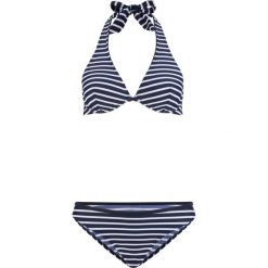 Bikini na fiszbinach (2 części) bonprix niebiesko-biały w paski. Niebieskie bikini bonprix, w paski. Za 74,99 zł.