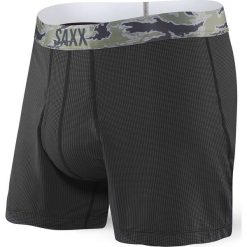 Bokserki męskie SAXX Quest 2.0 Loose Black. Czarne bokserki męskie marki Saxx, z dzianiny. Za 110,99 zł.