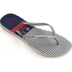 Havaianas - Japonki. Białe klapki damskie Havaianas, bez wzorów, z materiału, bez obcasa, na obcasie. W wyprzedaży za 79,90 zł.