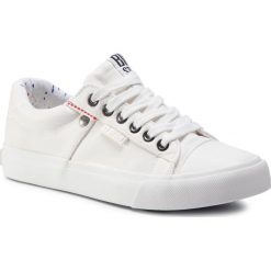 Tenisówki BIG STAR - GG274060 White. Białe półbuty damskie BIG STAR, bez wzorów, z gumy, bez zapięcia. Za 139,00 zł.