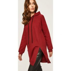 Answear - Bluza. Brązowe bluzy damskie ANSWEAR, s, bez wzorów, z bawełny, bez rękawów, z kapturem. Za 159,90 zł.