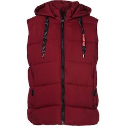 Bordowa Kamizelka Charielle. Czerwone kurtki męskie Born2be, xl, bez wzorów, bez kaptura. Za 129,99 zł.
