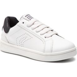 Sneakersy GEOX - J Djrock B. C J825VC 043BC C1351 S Off White/Black. Białe półbuty dziewczęce Geox, na sznurówki. W wyprzedaży za 169,00 zł.