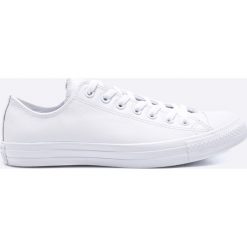 Converse - Tenisówki Chuck Taylor All Star. Białe tenisówki męskie marki Converse, ze skóry, na sznurówki. W wyprzedaży za 279,90 zł.