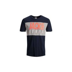 T-shirty z krótkim rękawem Jack Jones 12146183 JONAS. Niebieskie t-shirty męskie Jack & Jones, m, bez wzorów, bez kołnierzyka, krótkie. Za 70,91 zł.
