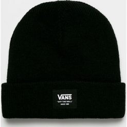 Vans - Czapka. Czarne czapki zimowe męskie Vans, z dzianiny. W wyprzedaży za 99,90 zł.