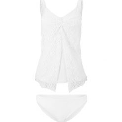 Tankini (2 części) bonprix biały. Białe stroje kąpielowe damskie bonprix, bez wzorów. Za 54,99 zł.