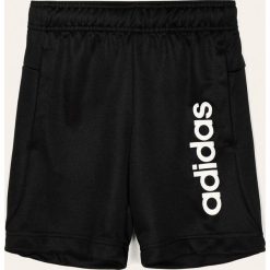 Adidas - Szorty dziecięce 128-176 cm. Czarne spodenki chłopięce Adidas, z poliesteru, sportowe. Za 79,90 zł.