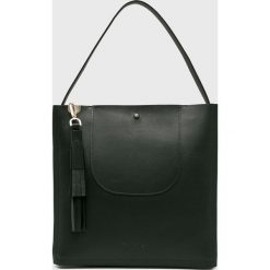 Calvin Klein - Torebka skórzana. Czarne torebki klasyczne damskie Calvin Klein. Za 1149,00 zł.