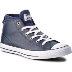 Trampki CONVERSE - Ctas Syde Street Mid 157539C Midnight Navy/Midnight Navy. Niebieskie trampki męskie Converse, z gumy. W wyprzedaży za 269,00 zł.