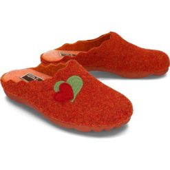 MANITU 320597-62 orange, kapcie damskie. Pomarańczowe kapcie damskie Manitu. Za 149,90 zł.