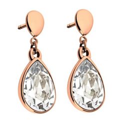 Kolczyki damskie: Pozłacane kolczyki-wkrętki „Amy” z kryształami Swarovski