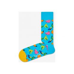 Happy Socks Banana Skarpetki Niebieski. Niebieskie skarpetki męskie Happy Socks, bez wzorów, z elastanu. Za 51,95 zł.