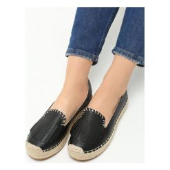 Espadryle damskie: Czarne Espadryle Jannet