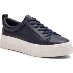 Sneakersy CALVIN KLEIN - Jaelee E4449 Navy. Niebieskie półbuty damskie marki Calvin Klein, ze skóry ekologicznej. Za 679,00 zł.
