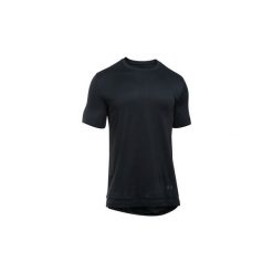 T-shirty z krótkim rękawem Under Armour The Layered Tee 1303703-001. Czarne t-shirty męskie Under Armour, xs, bez wzorów, bez kołnierzyka, krótkie. Za 179,99 zł.