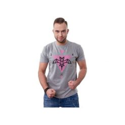T-shirt Bat Power. Szare t-shirty męskie Piekuo, xl, z nadrukiem, z tkaniny, klasyczne, z okrągłym kołnierzem. Za 49,00 zł.