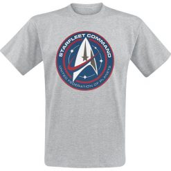 Star Trek Discovery - Starfleet Command T-Shirt szary. Szare t-shirty męskie Star Trek, l, bez wzorów, retro, bez kołnierzyka. Za 74,90 zł.
