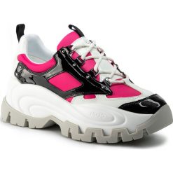 Sneakersy LIU JO - Wave 01 BA0023 PX059 Black/Fuxia S10F1. Różowe półbuty damskie Liu Jo, ze skóry ekologicznej. Za 759,00 zł.