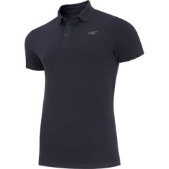 Koszulka polo męska TSM308 - granat. Czarne koszulki męskie 4f, m, bez wzorów, z bawełny, polo, bez rękawów. Za 79,99 zł.