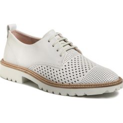 Oxfordy ECCO - Incise Tailored 26587301002 Bright White. Białe półbuty damskie ecco, bez wzorów, ze skóry, bez obcasa, na płaskiej podeszwie, bez zapięcia. W wyprzedaży za 559,00 zł.