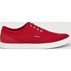 Jack & Jones - Buty. Czerwone buty sportowe męskie Jack & Jones, z gumy, na sznurówki. W wyprzedaży za 119,90 zł.