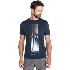 BOSS Teeonic Koszulka Niebieski. Niebieskie podkoszulki męskie Boss, l, z nadrukiem, z bawełny, bez kołnierzyka, krótkie. Za 268,95 zł.