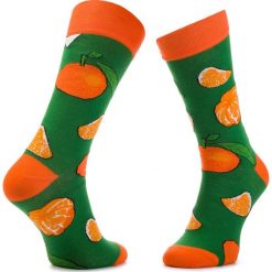 Skarpety Wysokie Unisex CUP OF SOX - MandarynkoveLove Pomarańczowy Zielony. Pomarańczowe skarpetki damskie Cup of sox, bez wzorów, z elastanu. Za 24,00 zł.