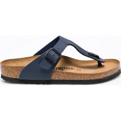 Birkenstock - Japonki Gizeh B. Niebieskie kapcie męskie Birkenstock, ze skóry, na klamry. Za 269,90 zł.