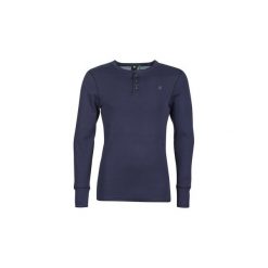 T-shirty z długim rękawem G-Star Raw KORPAZ SLIM GRANDDAD. Niebieskie t-shirty męskie marki G-Star RAW, s, bez wzorów, retro, bez kołnierzyka, długie. Za 219,00 zł.