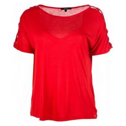 Pepe Jeans T-Shirt Damski Kelli Xs Czerwony. Czerwone koszulki damskie Pepe Jeans, xs, bez wzorów, z jeansu, bez kołnierzyka, bez rękawów. W wyprzedaży za 119,00 zł.